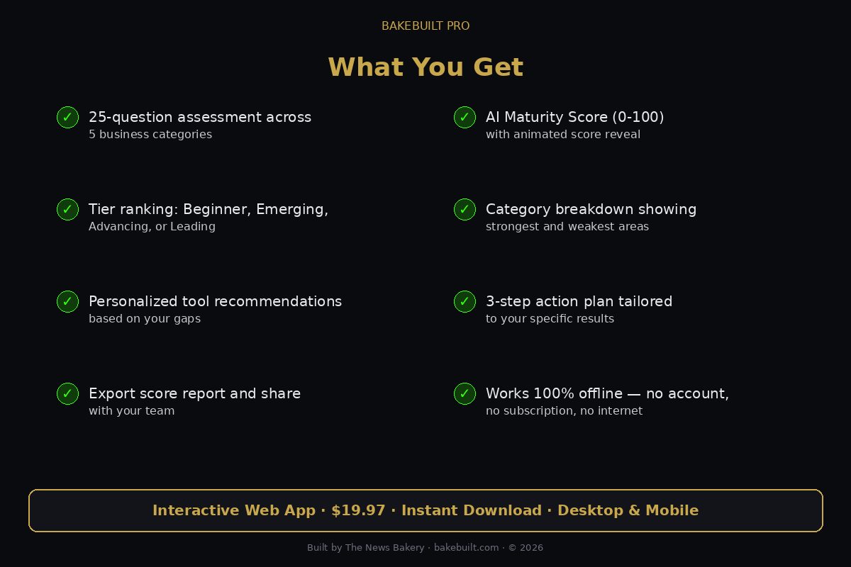 AI Business Health Check — what you get