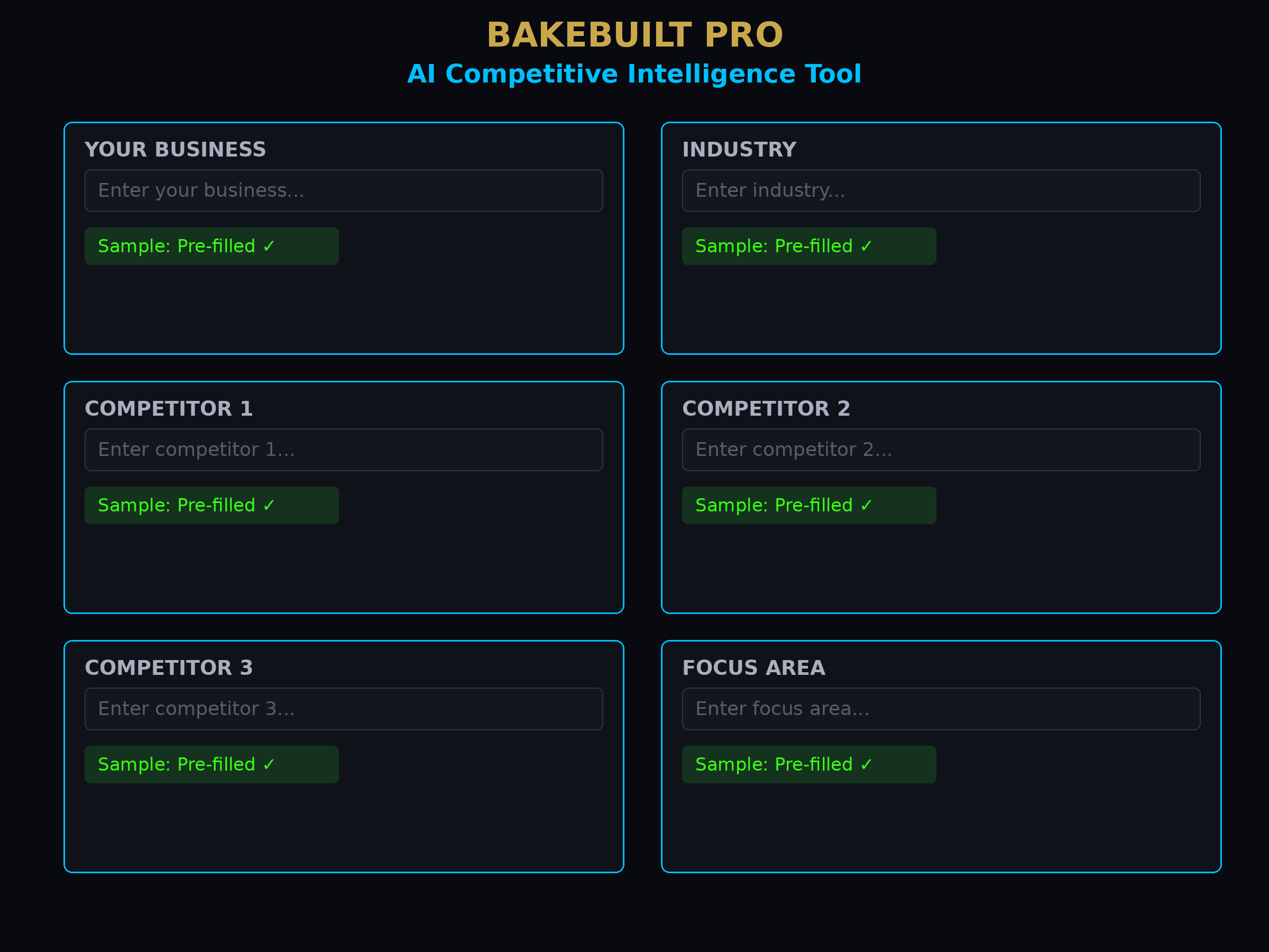 AI Competitive Intel — competitor input