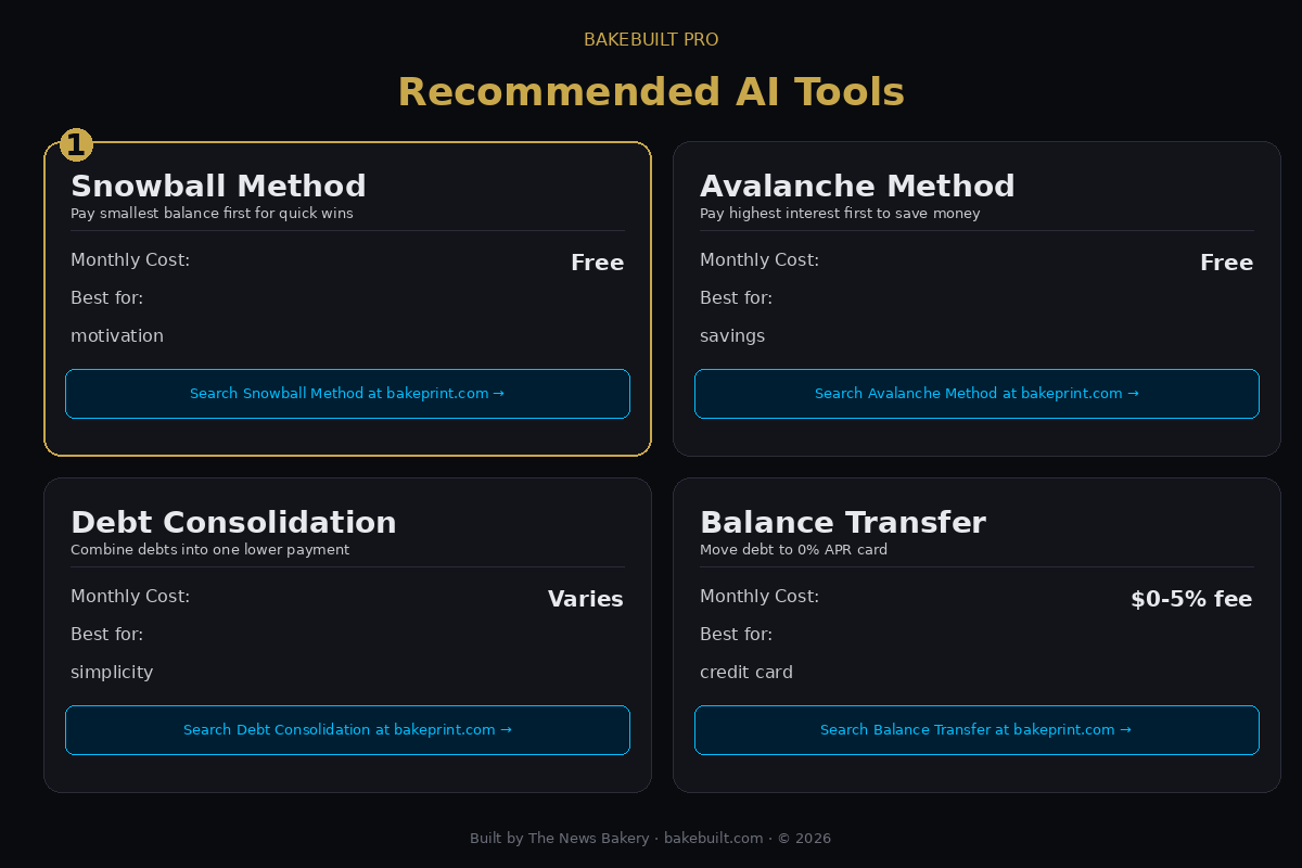 Debt Payoff Calculator — recommended tools