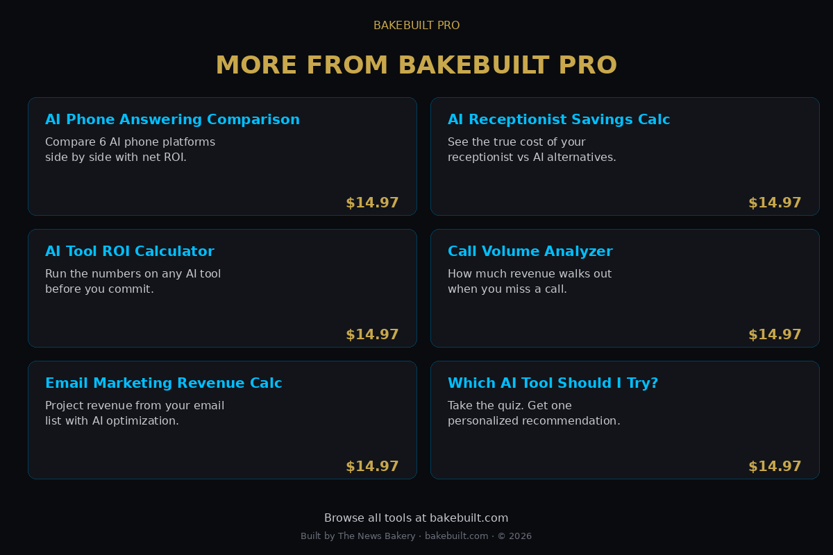 Debt Payoff Calculator — more from BakeBuilt Pro