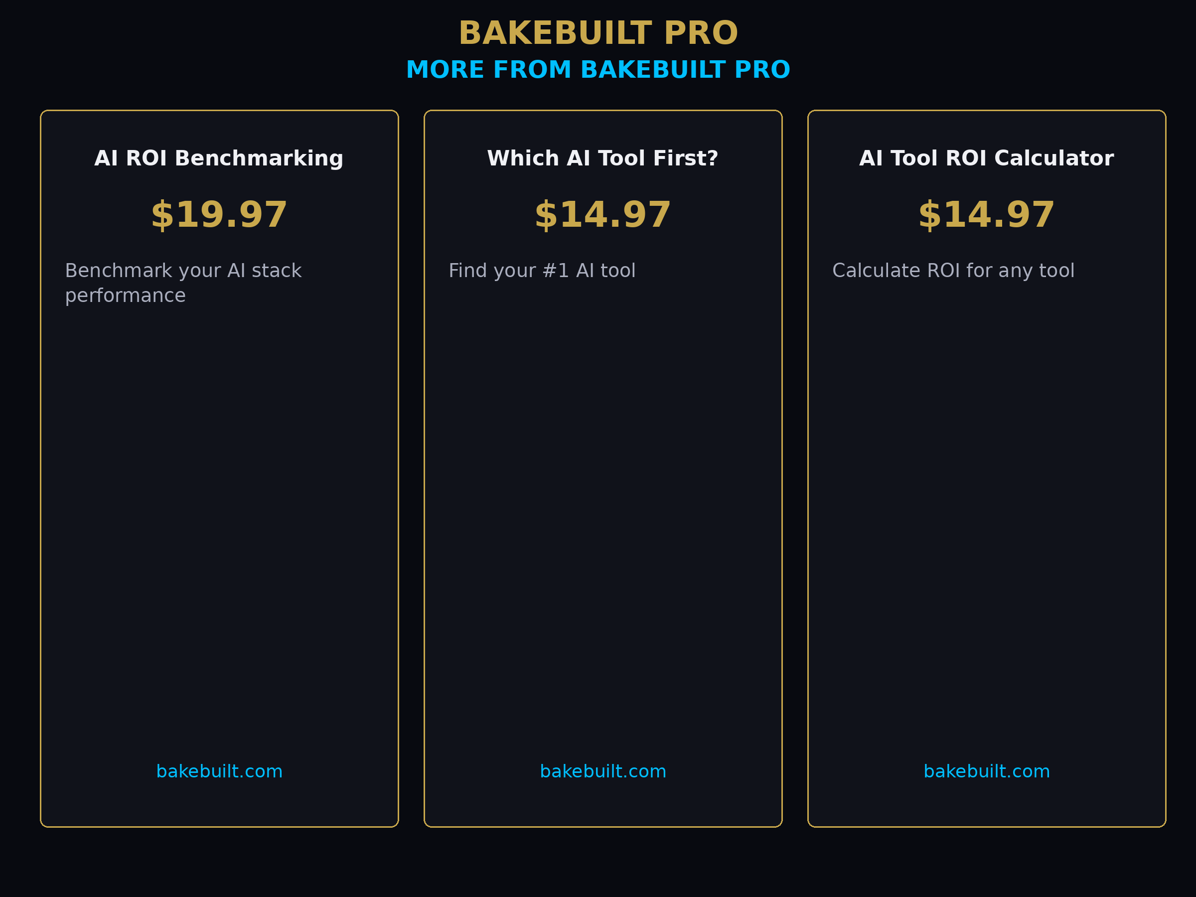 AI Budget Planner — more from BakeBuilt Pro